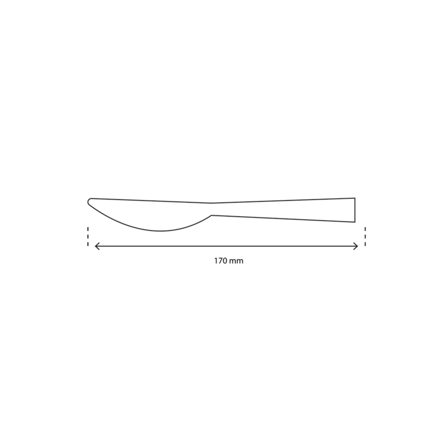 Bamboe Mes Bio 170mm (100 stuks)