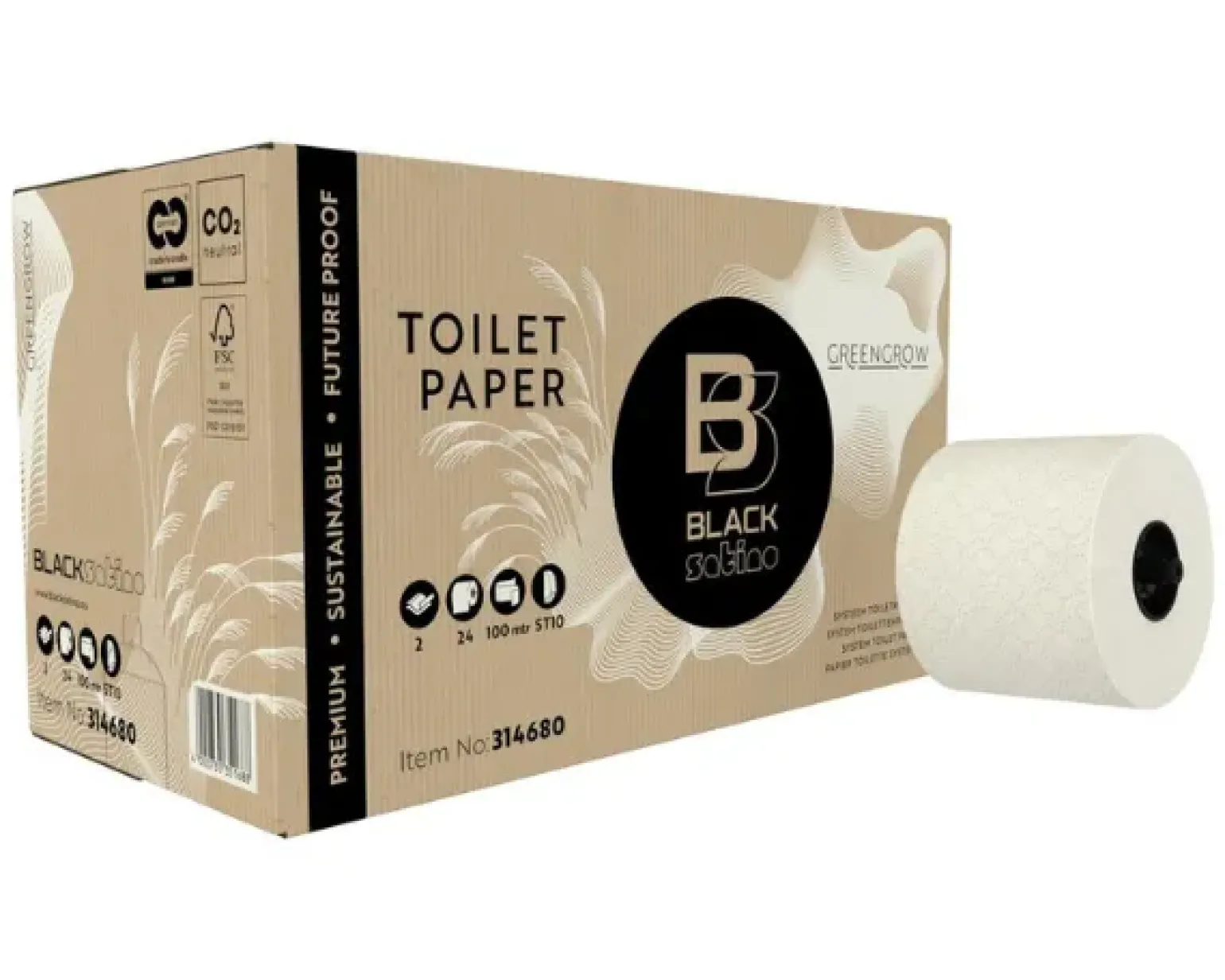 BlackSatino GreenGrow 2-laags (24×100 meter)