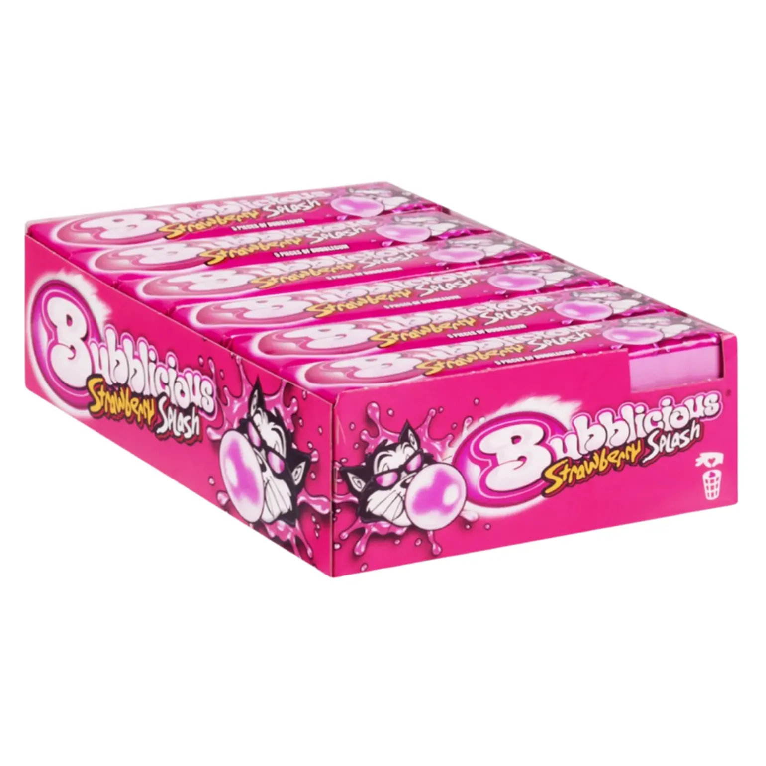 Bubblicious Aardbei Kauwgom (18 rollen)