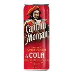 Captain Morgan & cola blik (12x 25cl)