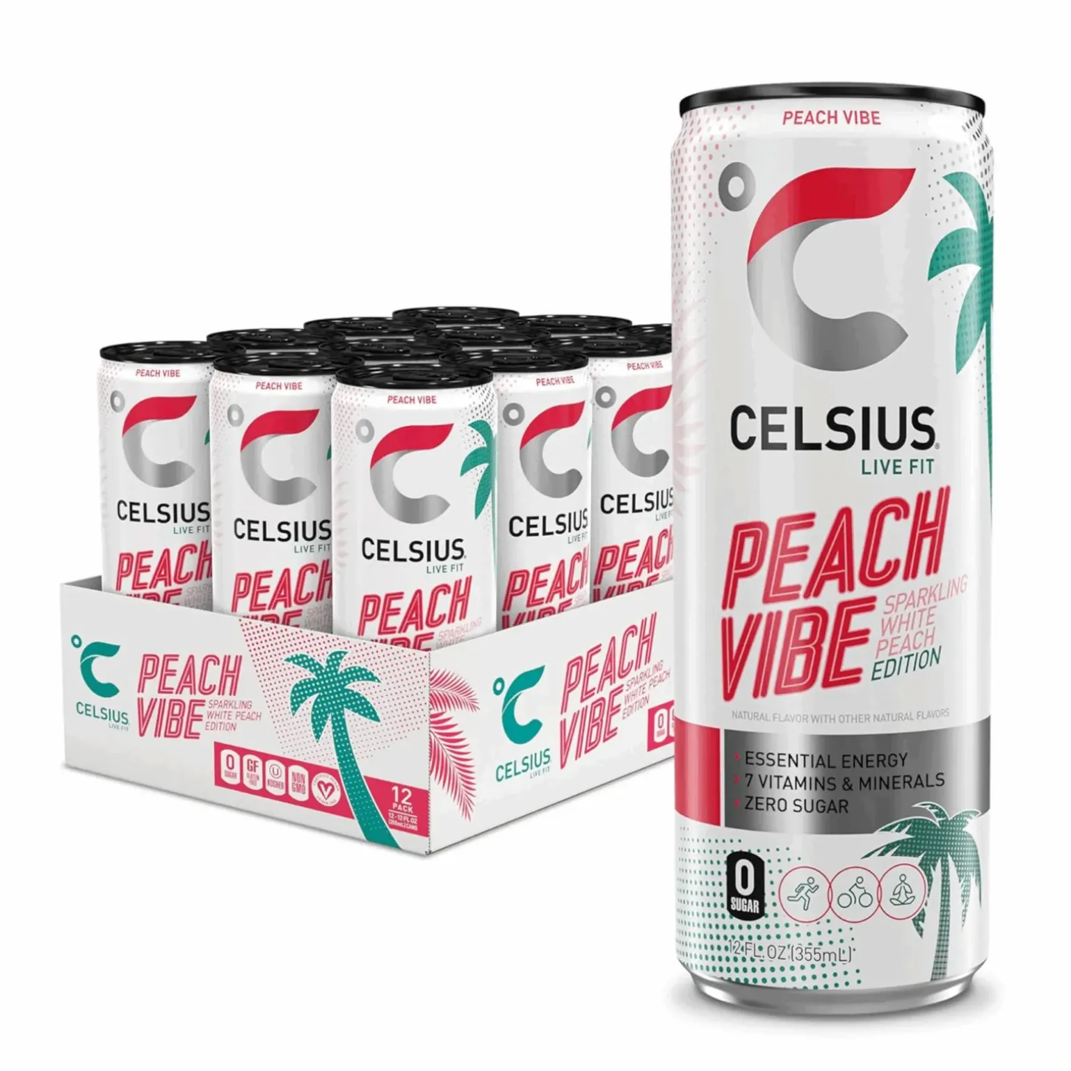 Celsius Peach Vibe blik (12x 250ml)