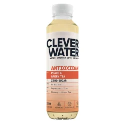 Clever Water Antioxidant Peach & Green Tea (12X 500ml)