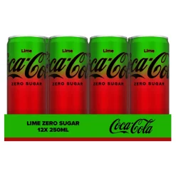 Coca Cola Zero Sugar Lime blik (12x 250 ml)