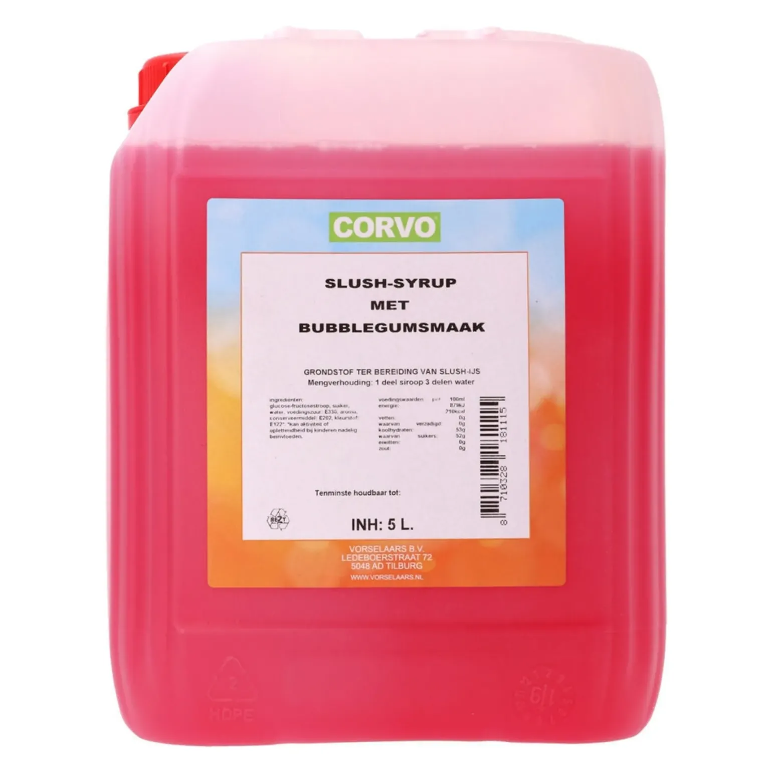 Corvo Slush Siroop Bubblegum (5 liter)