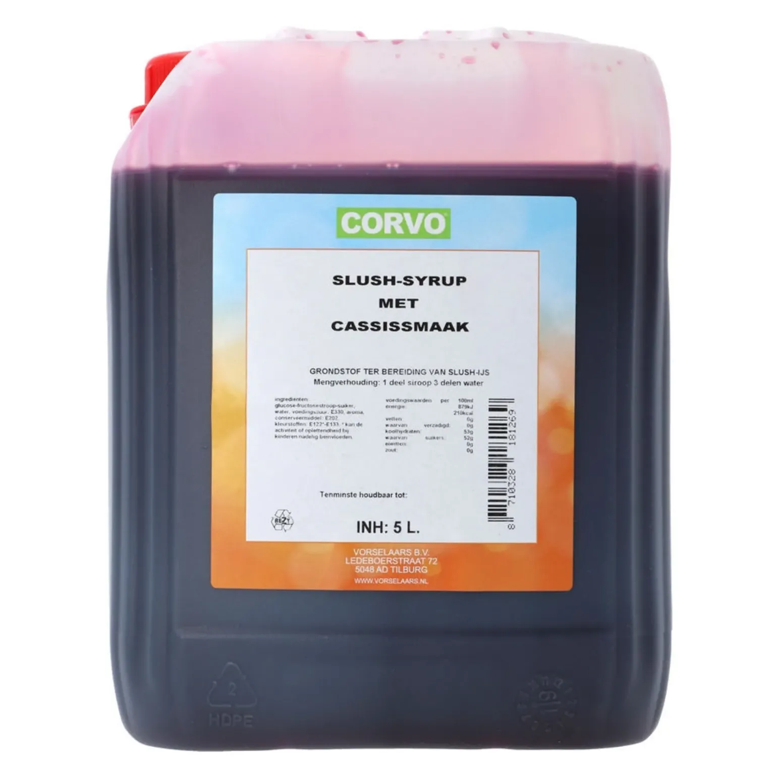 Corvo Slush Siroop Cassis (5 liter)