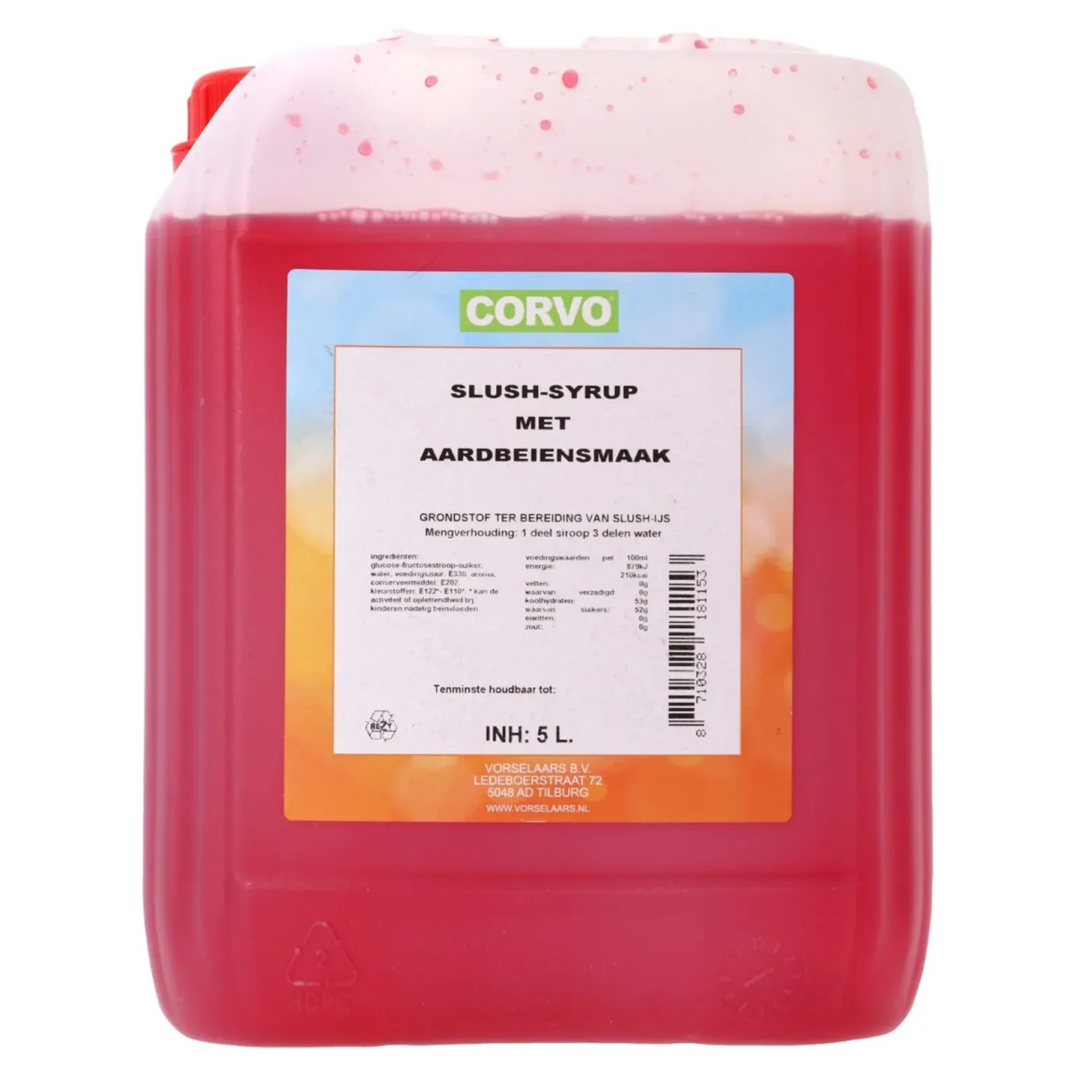 Corvo Slush Siroop Framboos (5 liter)