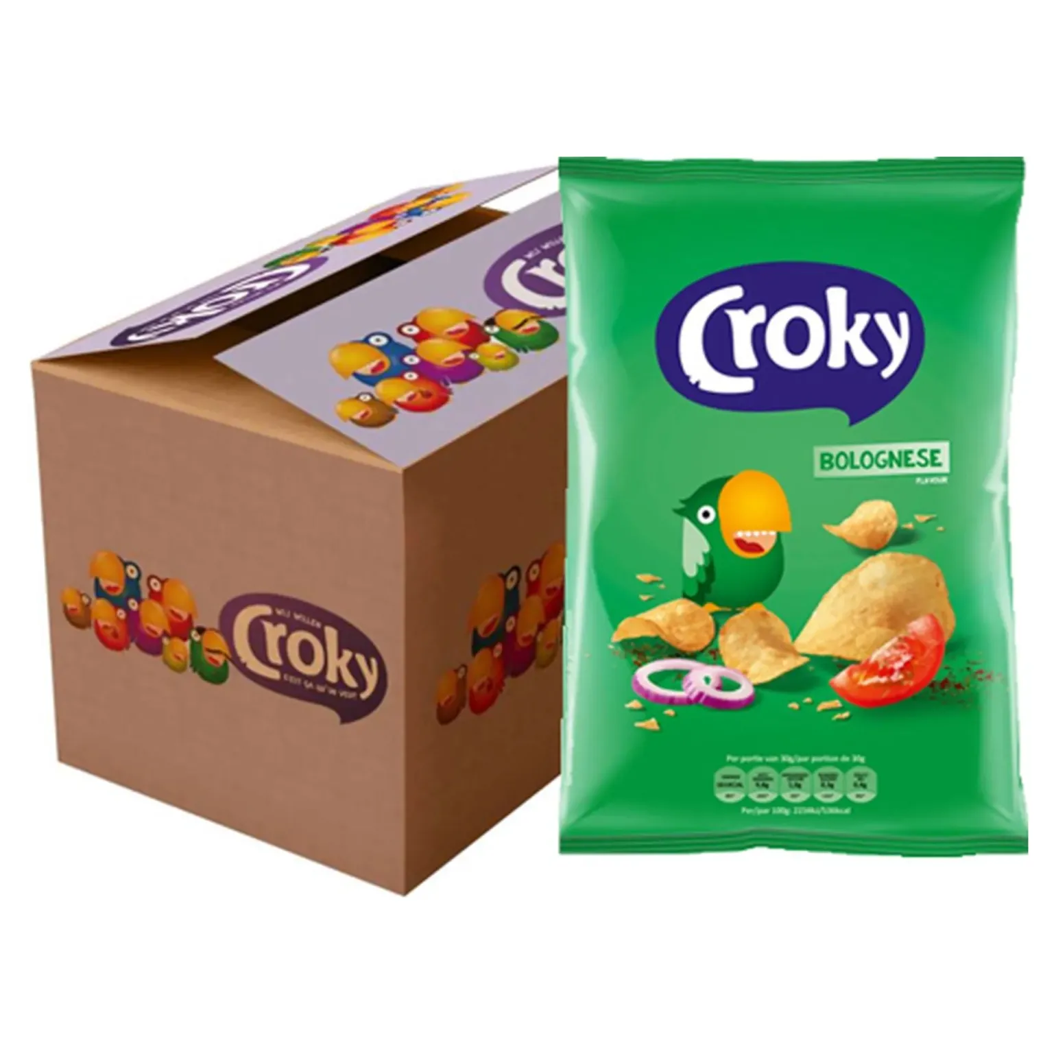 Croky Bolognese Chips (12x 100gr)