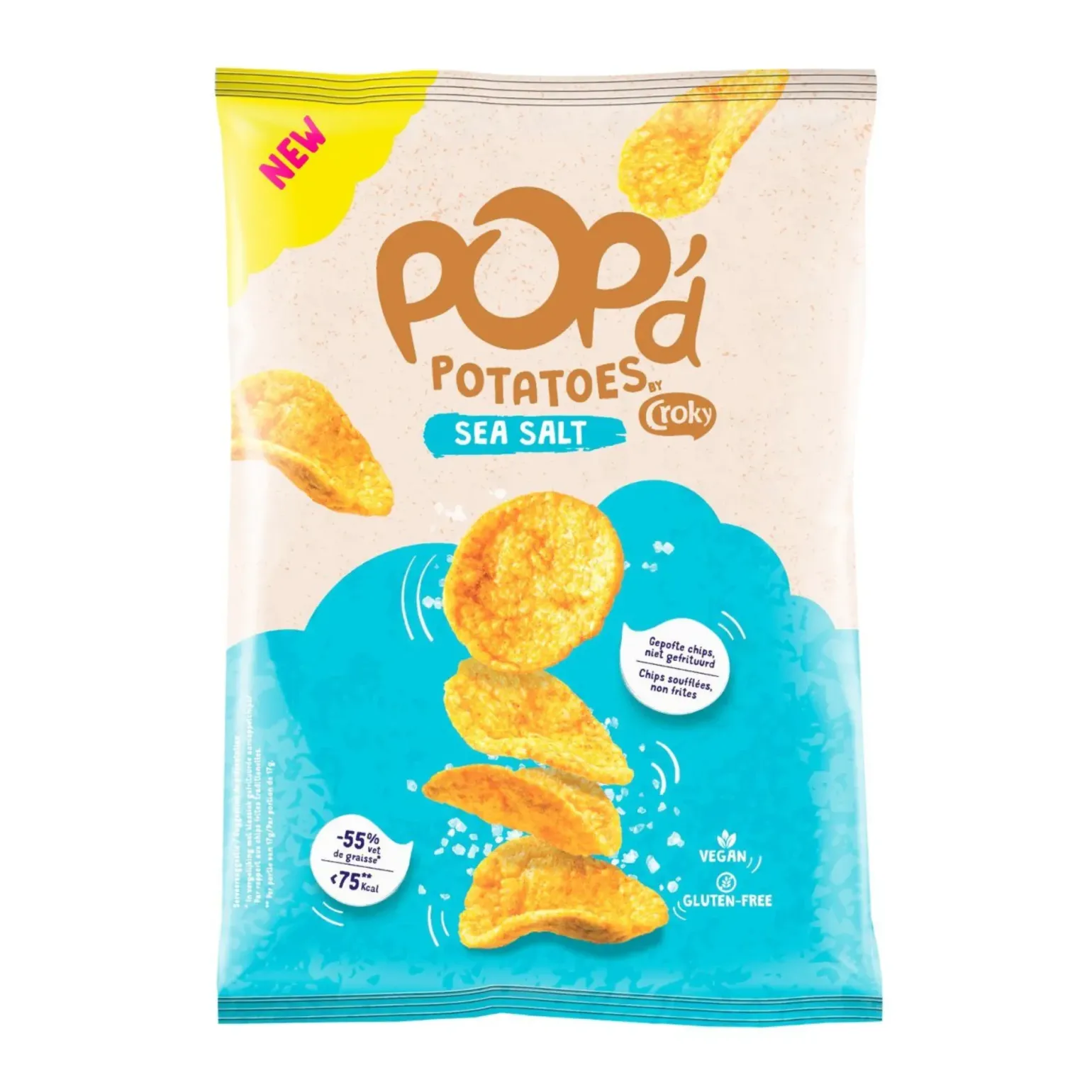 Croky Pop’d Potatoes Sea Salt (24x 17gr)