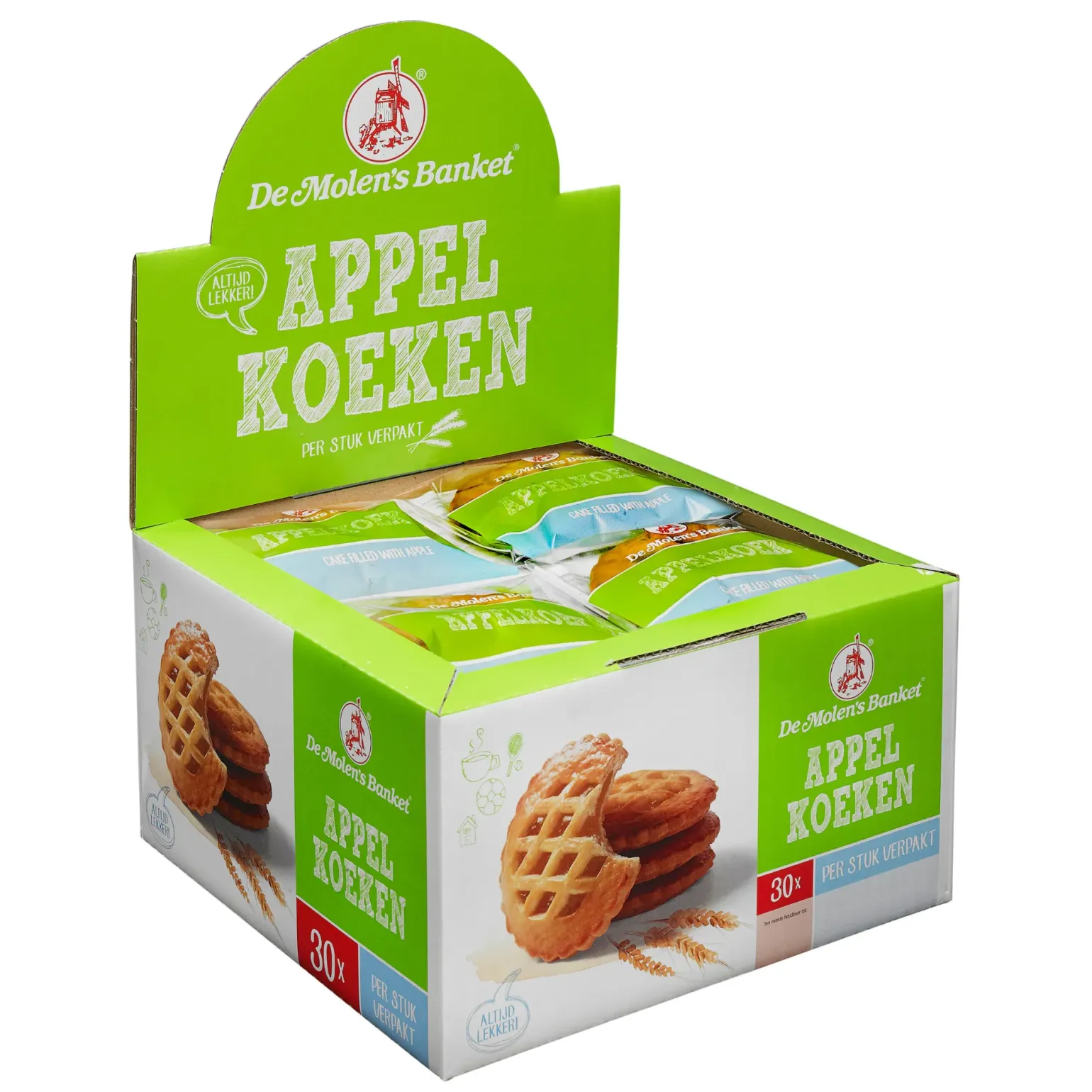 De Molen Appelkoeken Verpakt (30x 50gr)