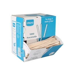 Depa roerstaafje hout 140 x 5 mm