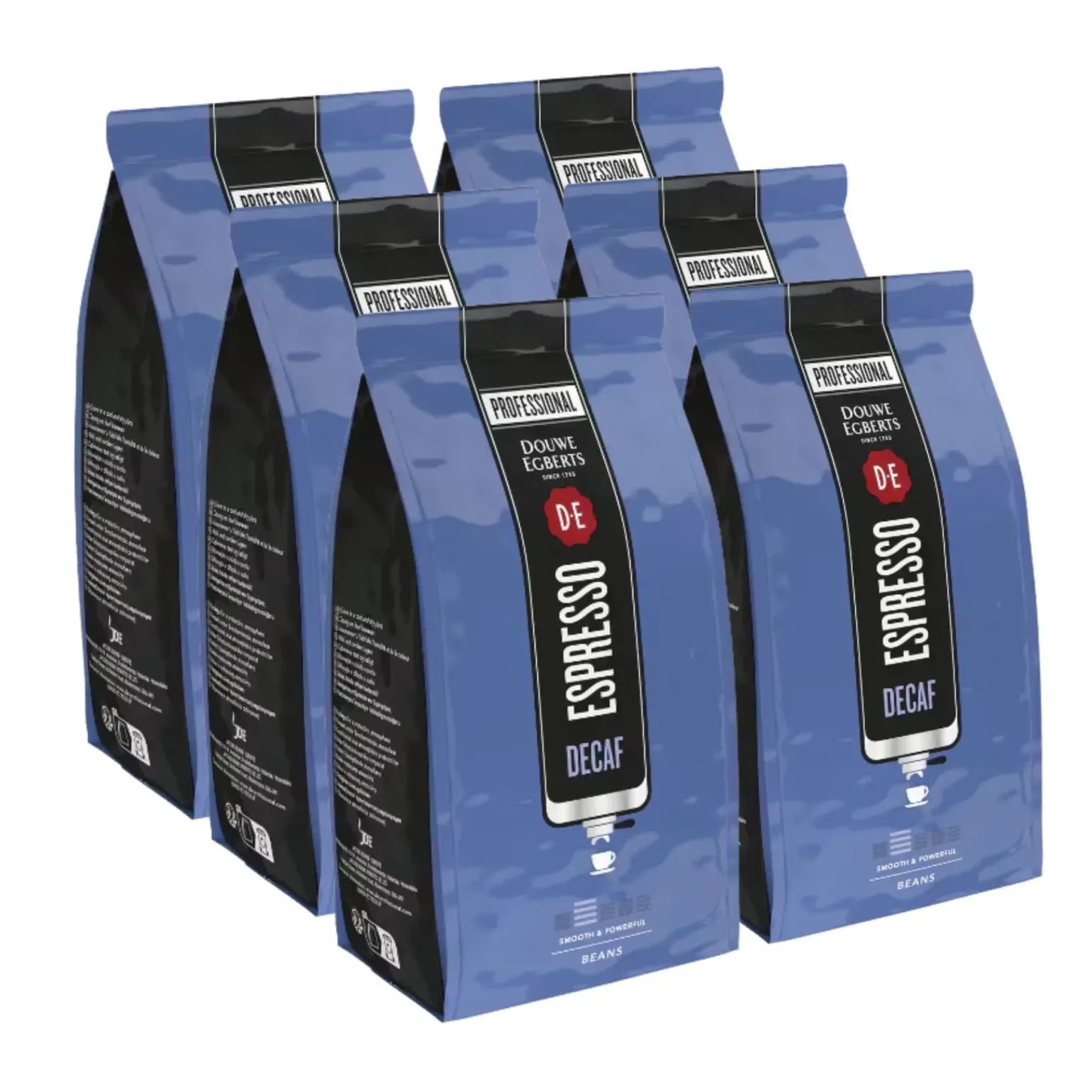 Douwe Egberts Espresso Koffiebonen Decaf (6x 500gr)