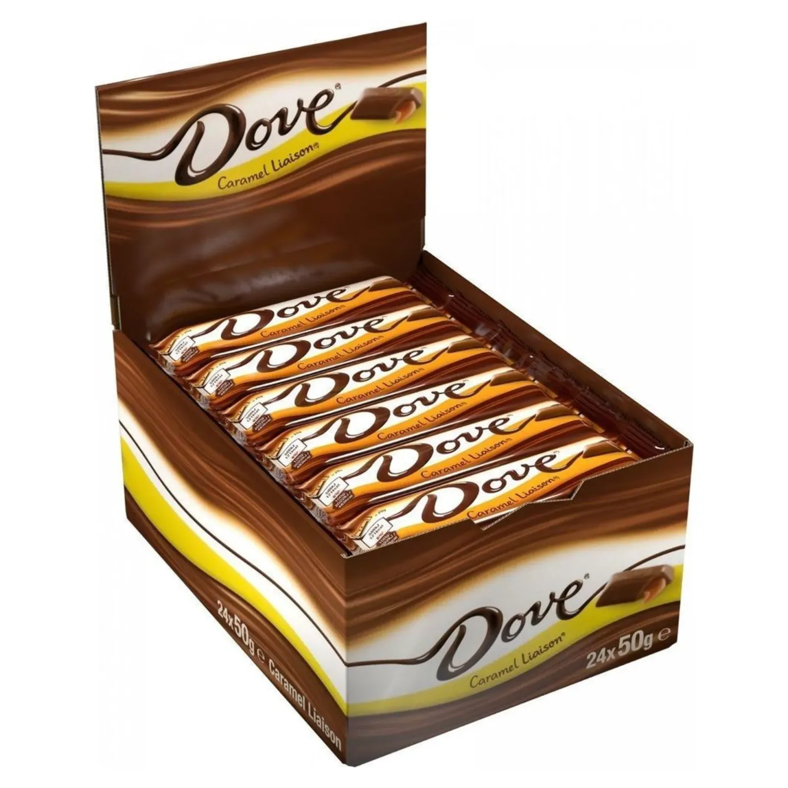 Dove Liaison Caramel Chocoladereep (24x 50gr)