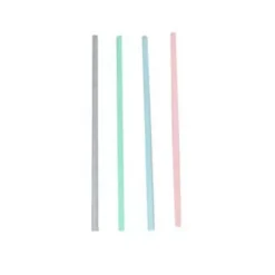 Drinkrietje papier pastel FSC 20cm x 6mm (500 stuks)