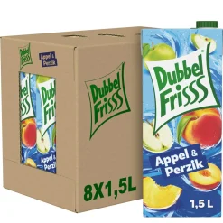 Dubbelfrisss Appel & Perzik Pak (8x 1,5 liter)