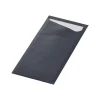 Duni Sacchetto Zwart met 2-Laags Wit Servet (500 stuks)