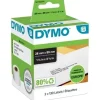 Dymo etiketten LabelWriter ft 89 x 28 mm, wit (2x 130 stuks)