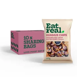 Eat Real Caramelised Onion &Amp; Balsamic Hummus Chips 110 gr