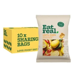 Eat Real Chilli &Amp; Lemon Lentil Chips (18X 40gr)