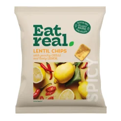 Eat Real Chilli &Amp; Lemon Lentil Chips (18X 40gr)