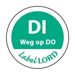 Etiket ‘Dinsdag Weg Op Donderdag’ (500 stuks)