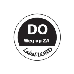 Etiket ‘Donderdag Weg Op Zaterdag’ (500 stuks)