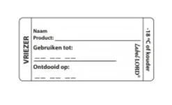 Etiket labellord vriezer (250 stuks)