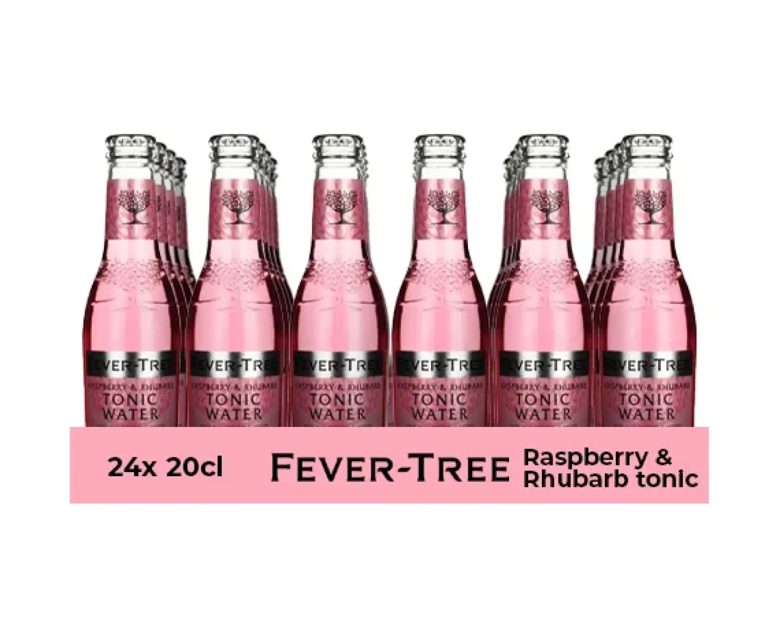 Fever tree raspberry & rhubarb tonic (24x 20cl)