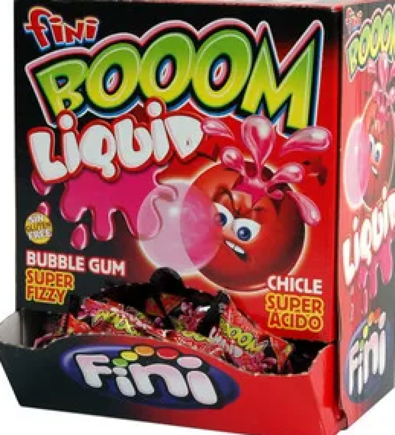 Fini Liquid Aardbei Superzuur Gum (200 stuks)