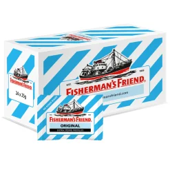 Fisherman’s Friend Extra Strong Suikervrij Blauw (24x 25gr)