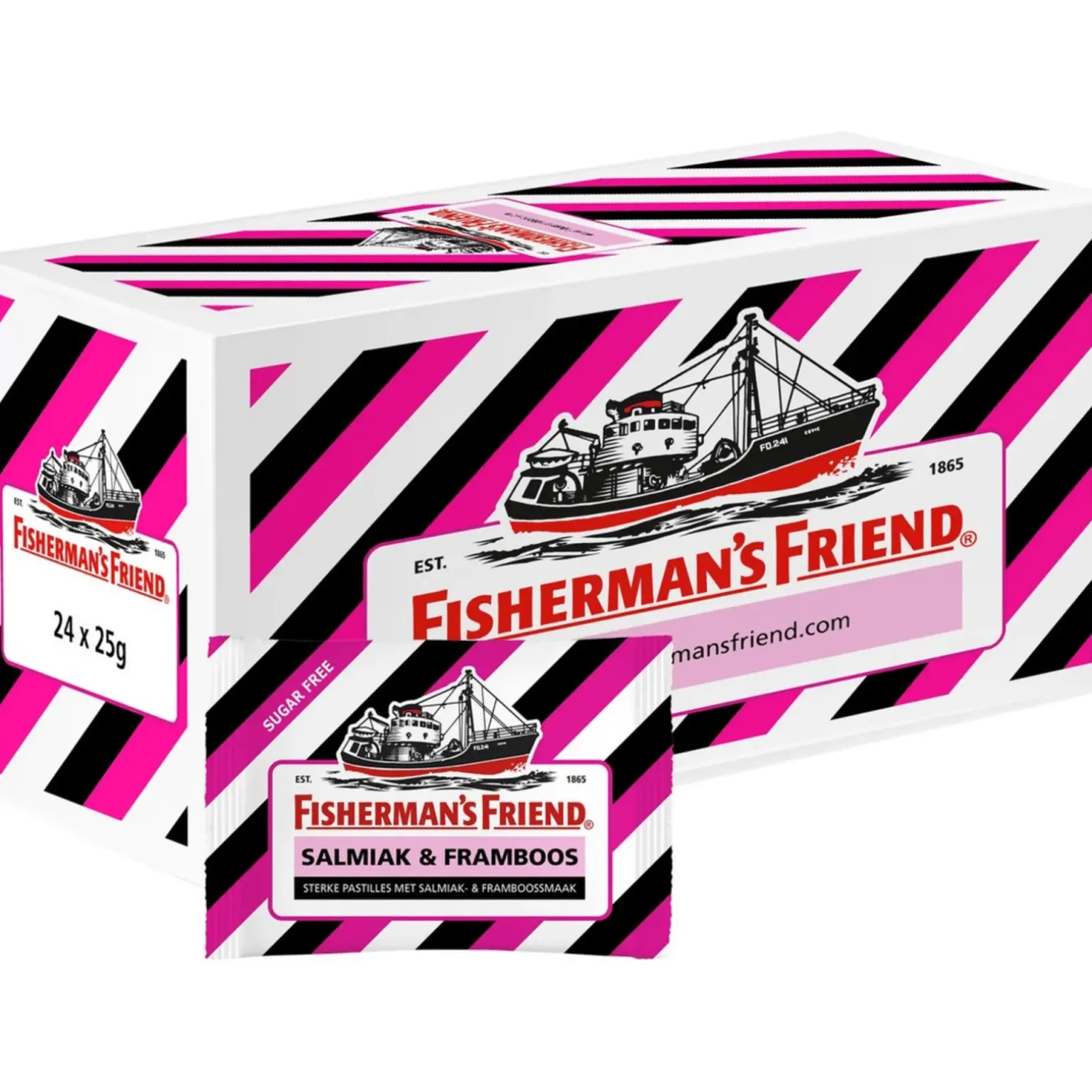 Fisherman’s Friend Framboos Suikervrij (24x 25gr)