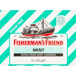 Fisherman’s Friend Strong Mint Suikervrij Groen (24x 25gr)
