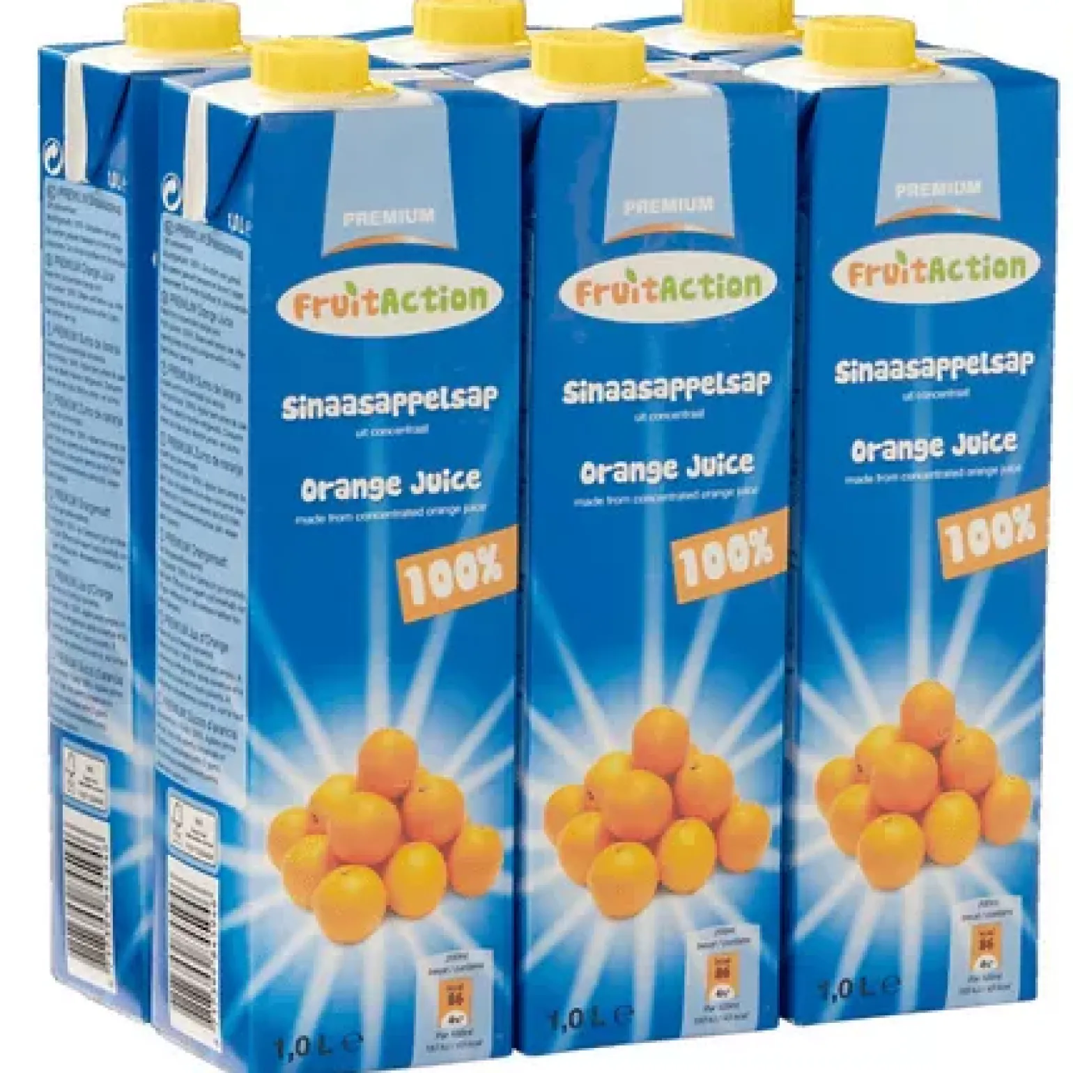 Fruit Action Sinaasappelsap (6x 1 liter)