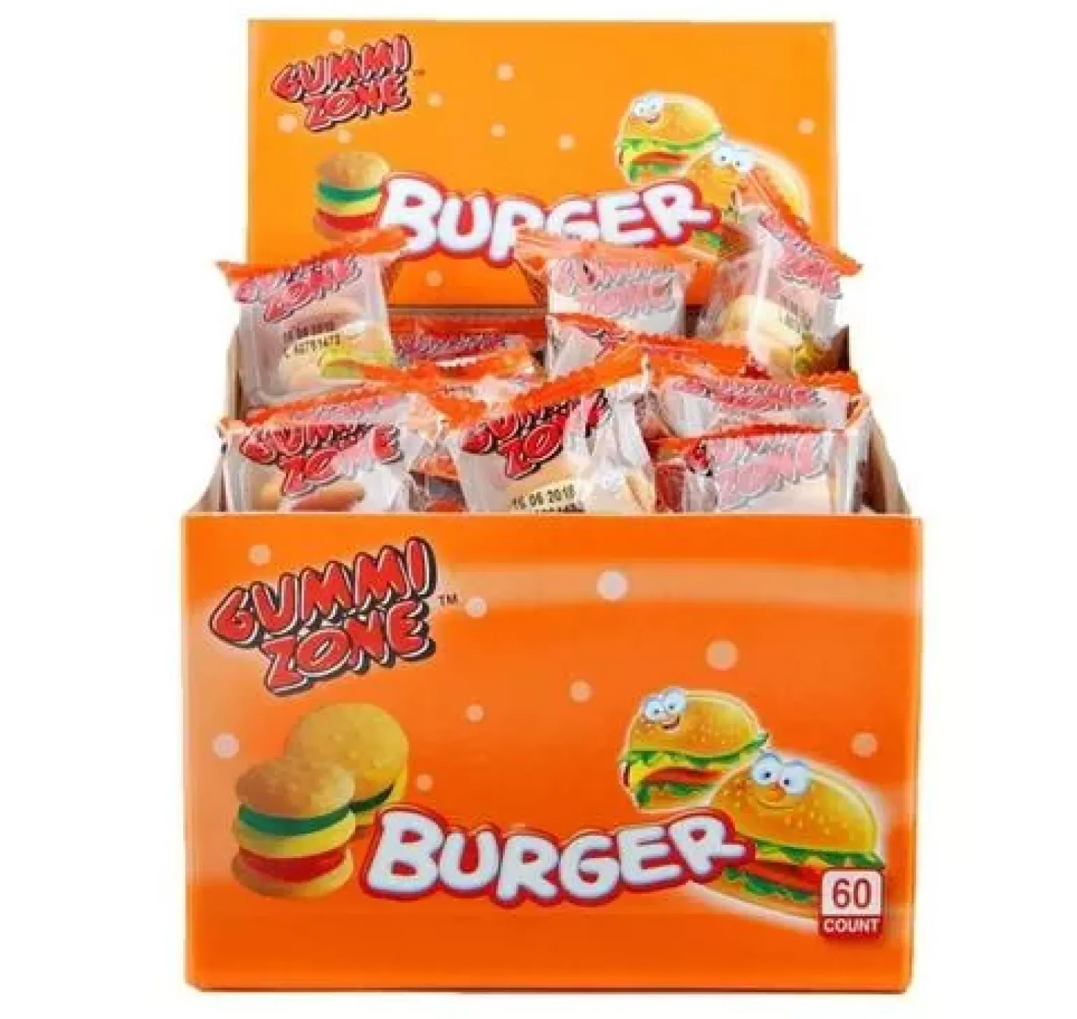 Gummi Zone Mini Burger (60 stuks)