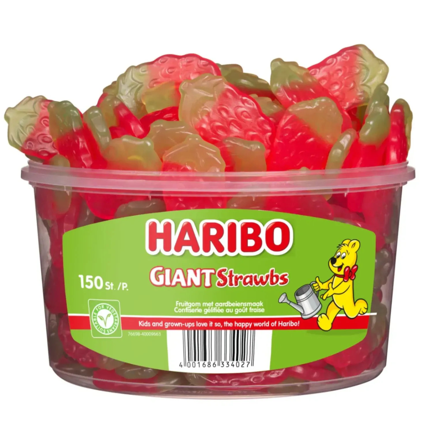 Haribo Aardbeien (150 stuks)