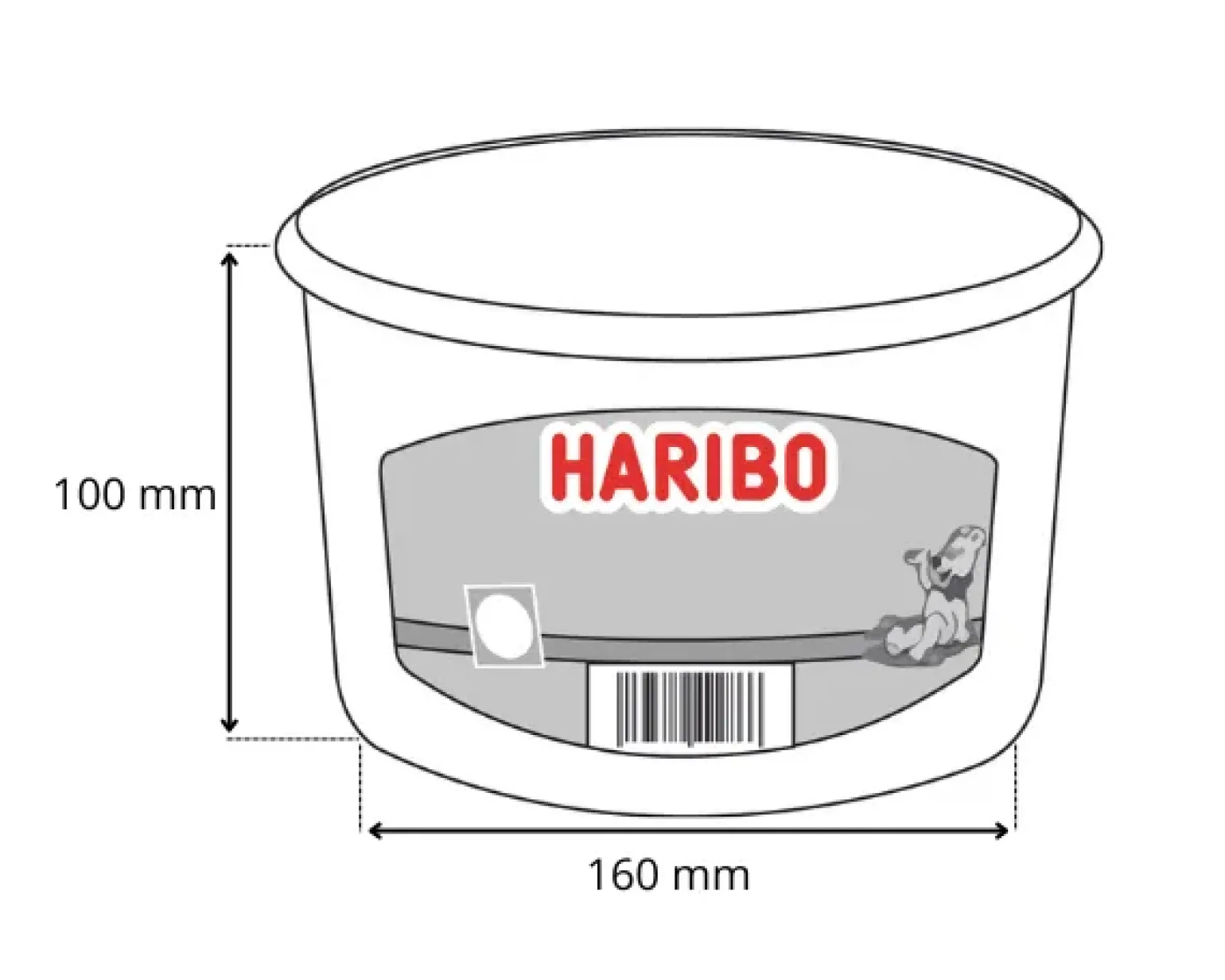 Haribo Aardbeien (150 stuks)