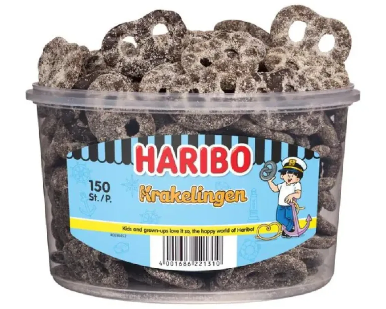 Haribo Drop Krakelingen (150 stuks)