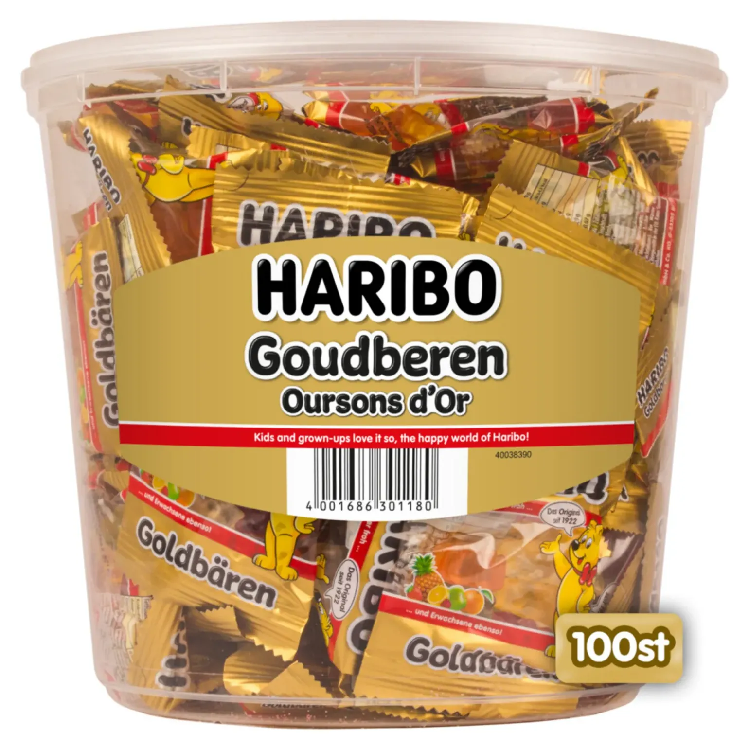 Haribo Goudberen Zakjes (100 stuks)