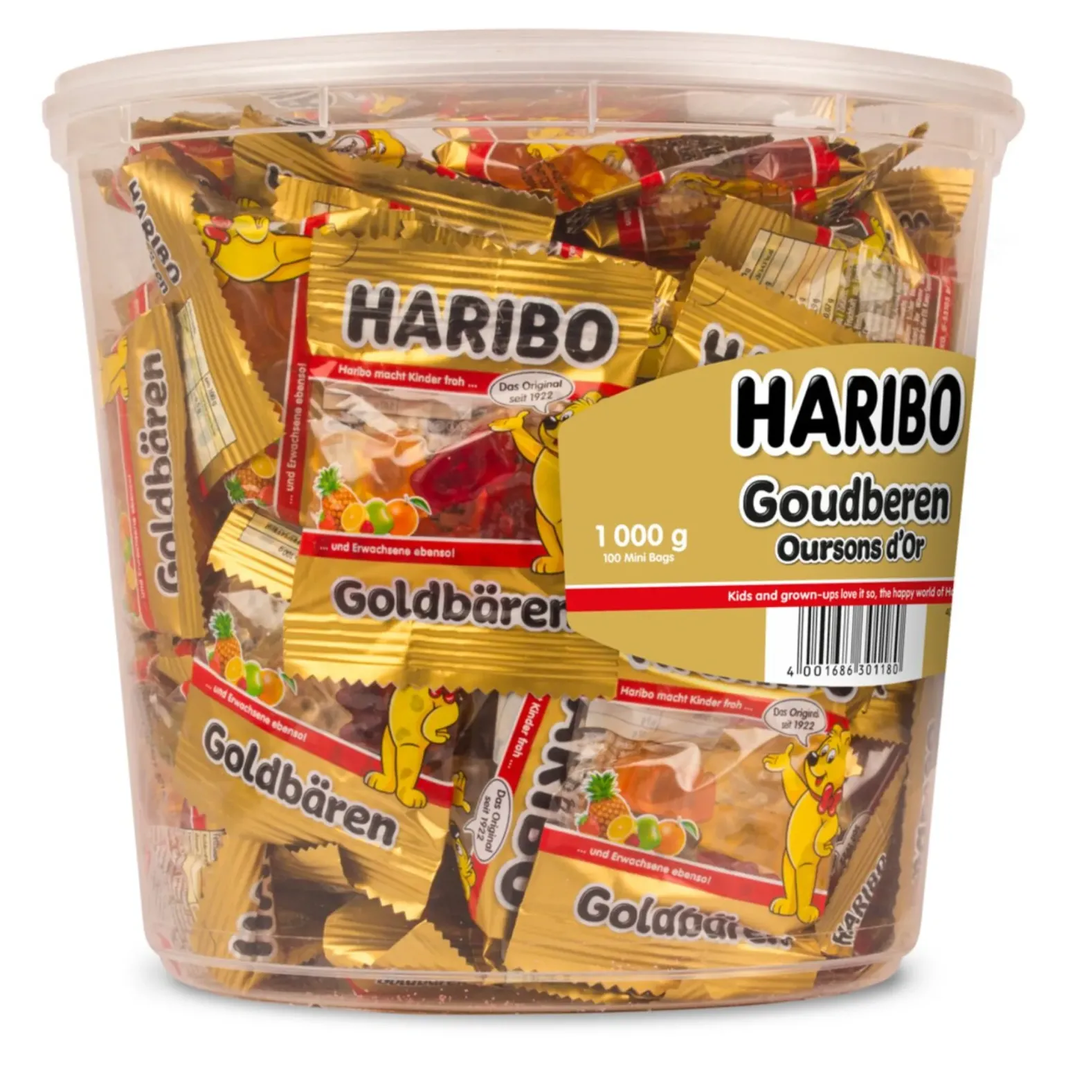 Haribo Goudberen Zakjes (100 stuks)