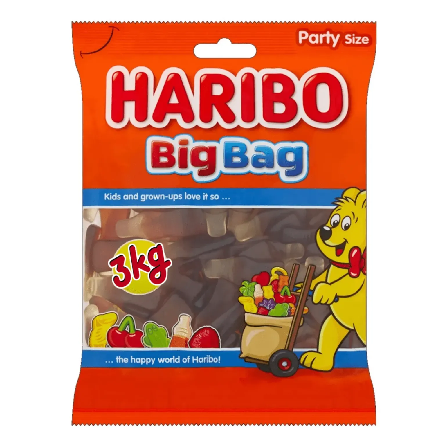 Haribo Happy Cola Flesjes Groot (3kg)