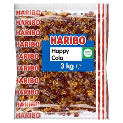 Haribo Happy Cola Flesjes Klein (3kg)