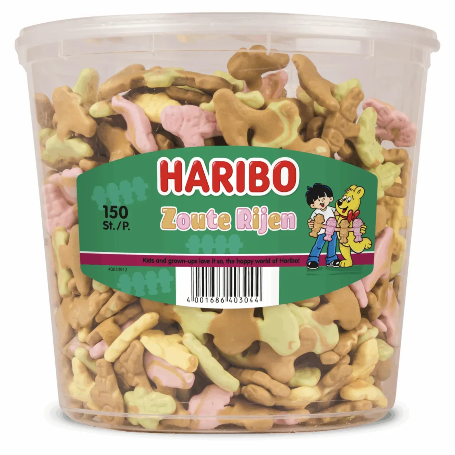 Haribo Schuim Zoute Rijen (150 stuks)