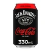 Jack daniel’s & Coca Cola Zero Blik (12x 33cl)