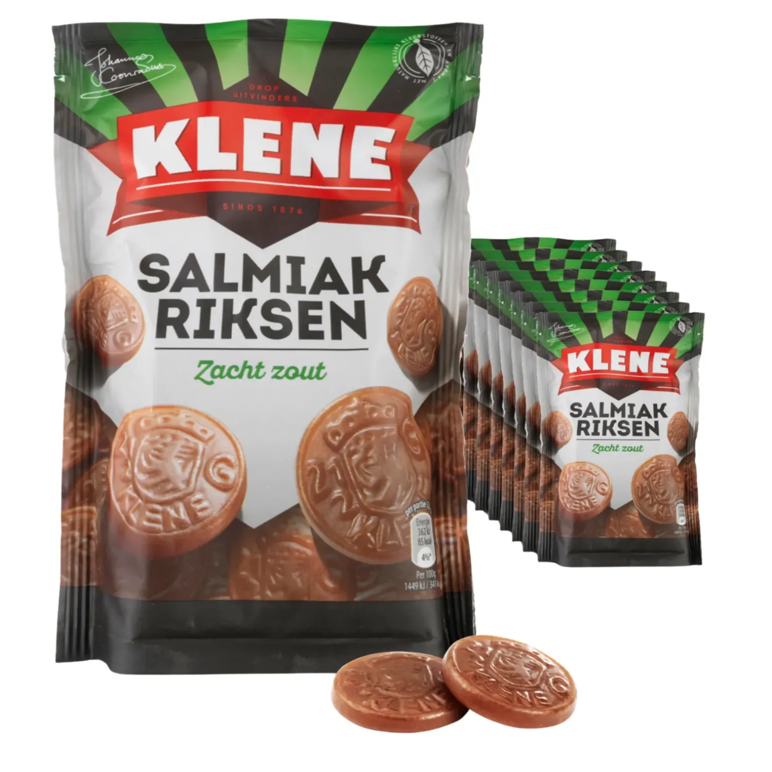 Klene Salmiakriksen zak (8x 210gr)