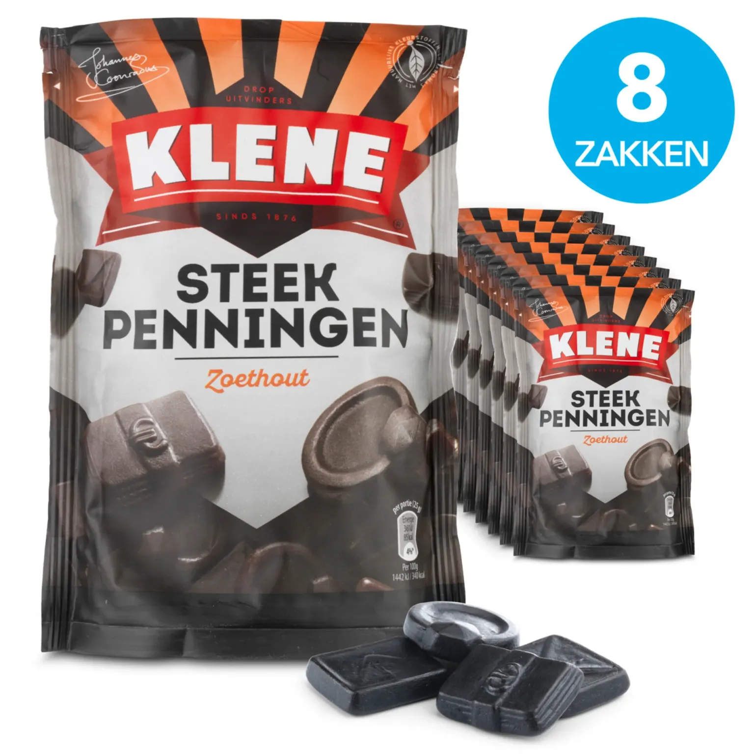 Klene Steekpenningen zak (8x 210gr)