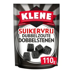 Klene Suikervrij Dubbelzoute Dobbelstenen Zakje (12x 110gr)