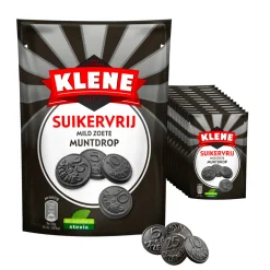 Klene Suikervrij Mild Zoete Muntdrop (12x 100gr)