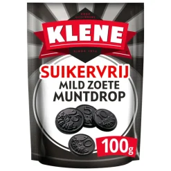 Klene Suikervrij Mild Zoete Muntdrop (12x 100gr)