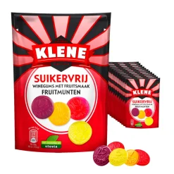 Klene Suikervrij Winegums Fruitmunten (12x 110gr)