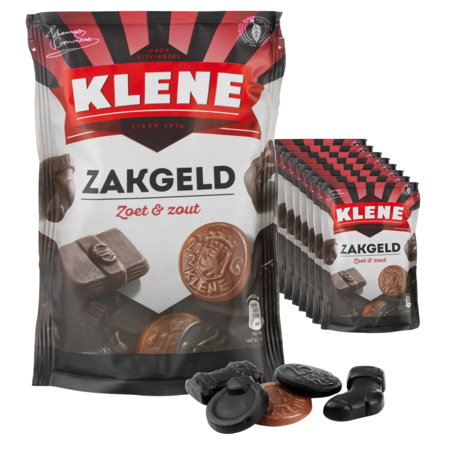 Klene Zakgeld Zoet Zout (8x 210gr)