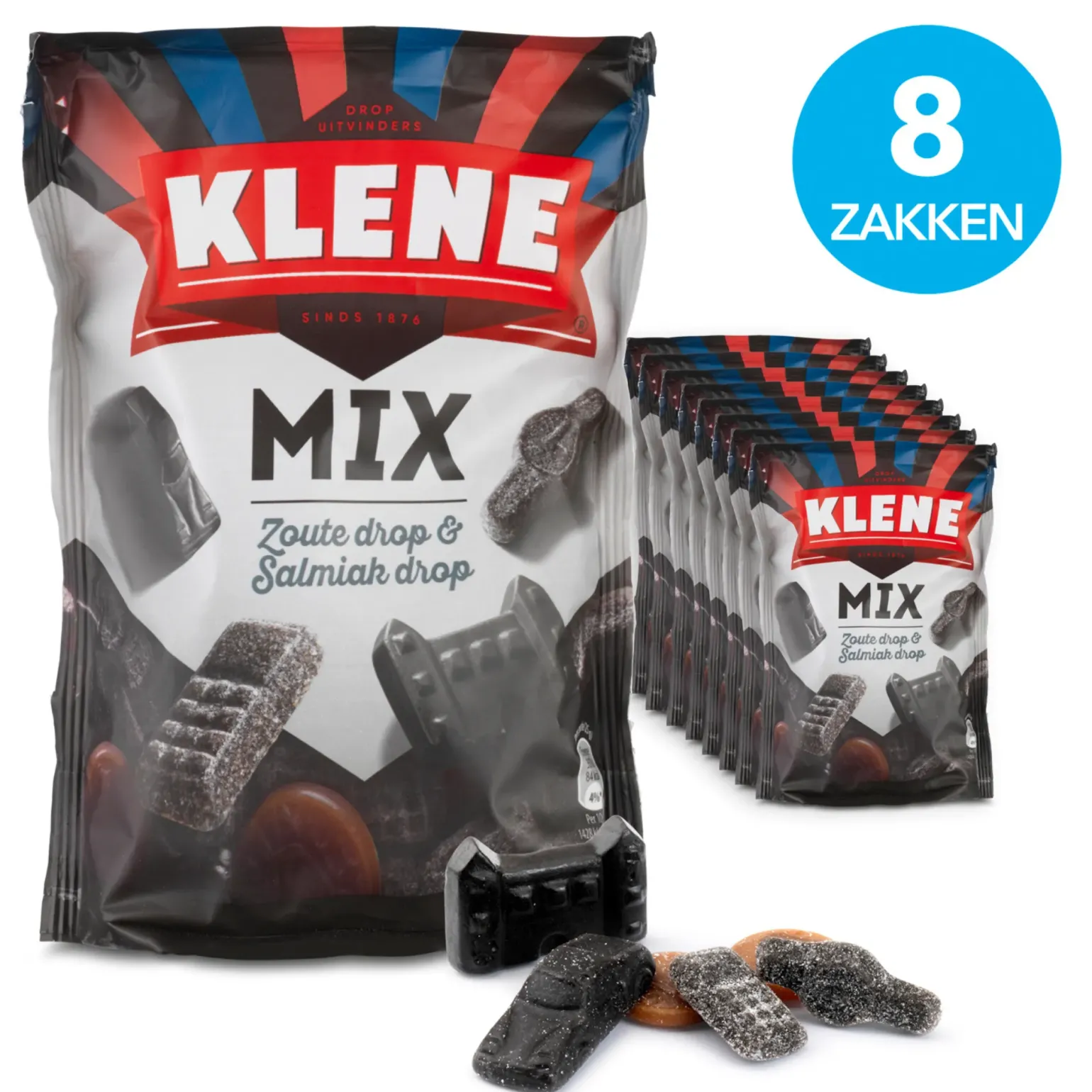 Klene Zoute & Salmiak Mix (8x 270gr)